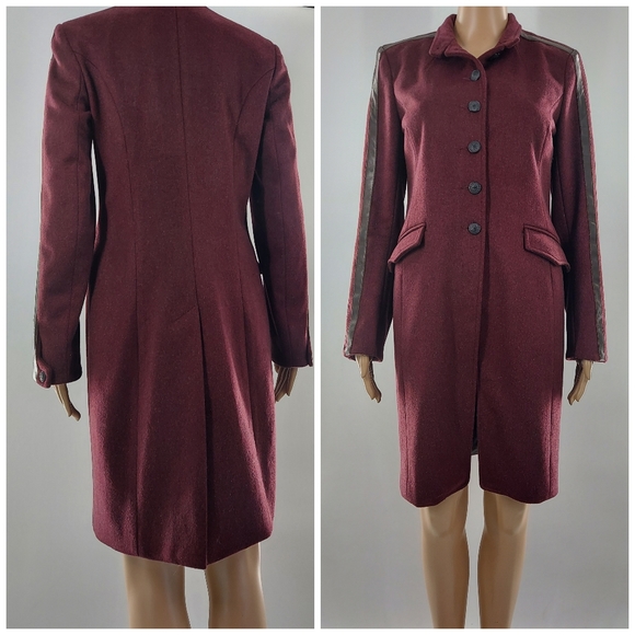 Rag & Bone Maharaja Wool and Leather Coat S - Picture 3 of 9